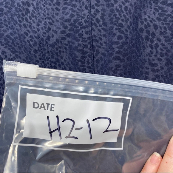 Zenergy Chico's Jacket Navy Blue 1 / Small Leopard 3/4 Sleeve - Picture 6 of 6